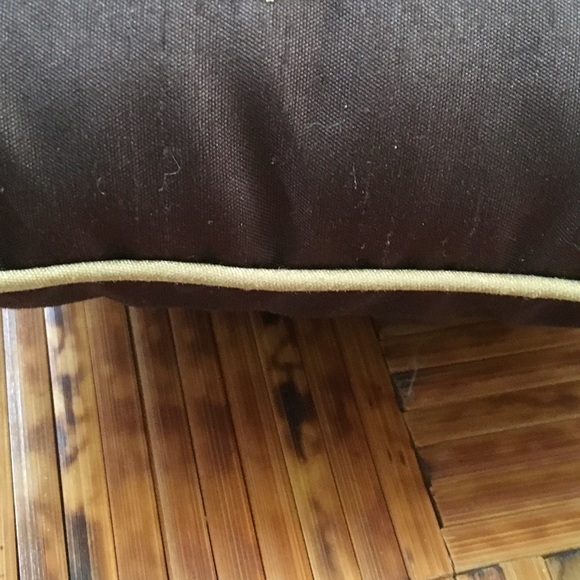 Decorative Brown Satin Pillow 12” x 8.5” - Picture 7 of 7